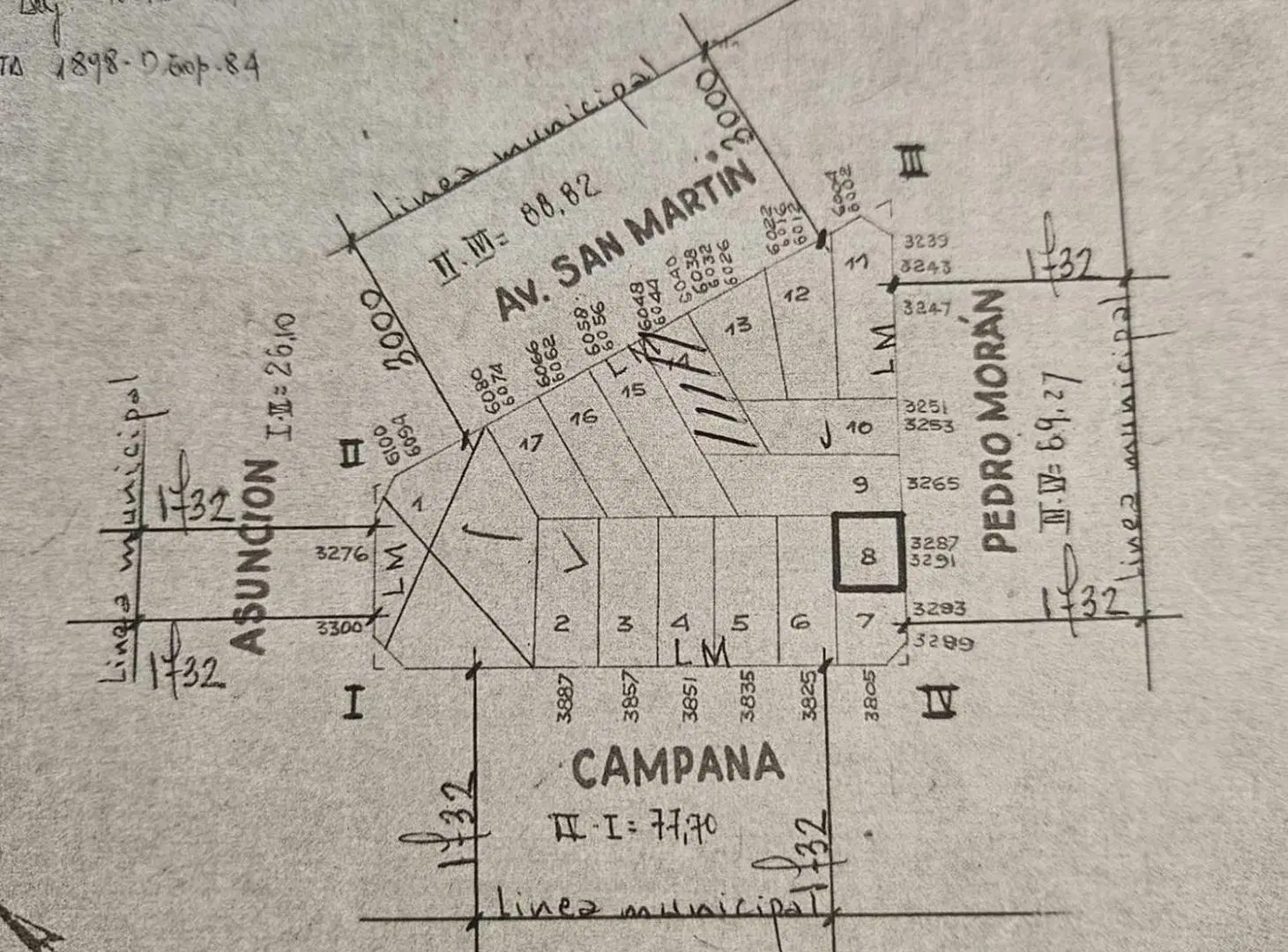 Terreno Venta Av San Martin 6044 Devoto 1200 m tot 5