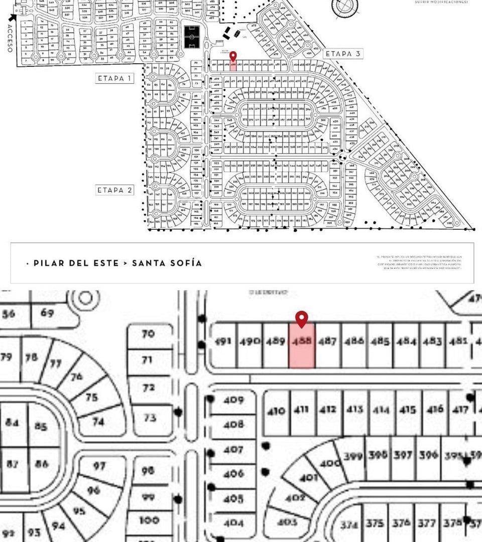 VENTA LOTE 488 BARRIO SANTA SOFIA, PILAR DEL ESTE
