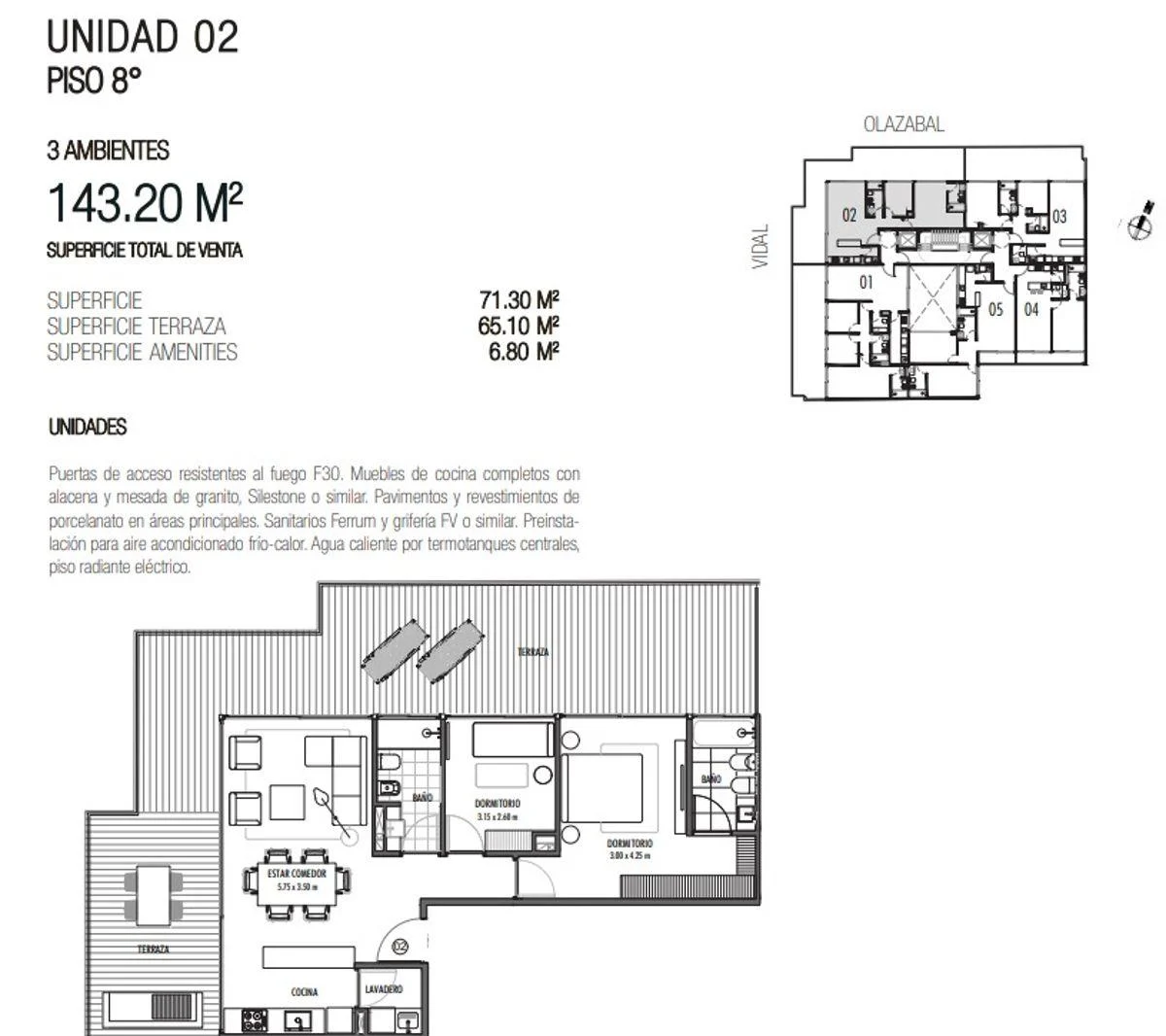 En Venta, 3 ambientes a estrenar - Gran terraza - Belgrano, Full Amenities