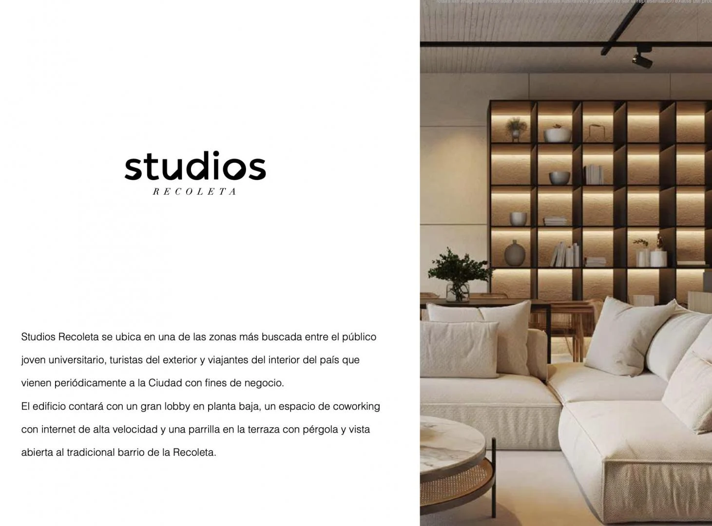 Monoambiente a estrenar, Apto Profesional, Recoleta