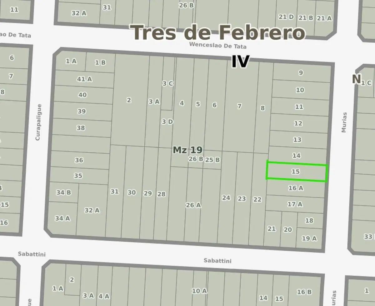 Lote de 8.66x31.70, a dos cuadras de estación Caseros 4
