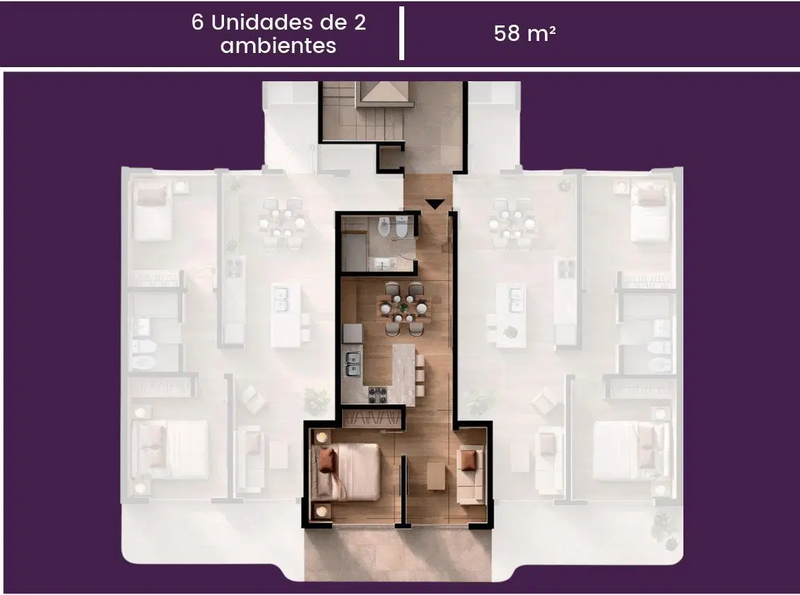 Departamento de dos ambientes con amenities en Venta en Bernal 3