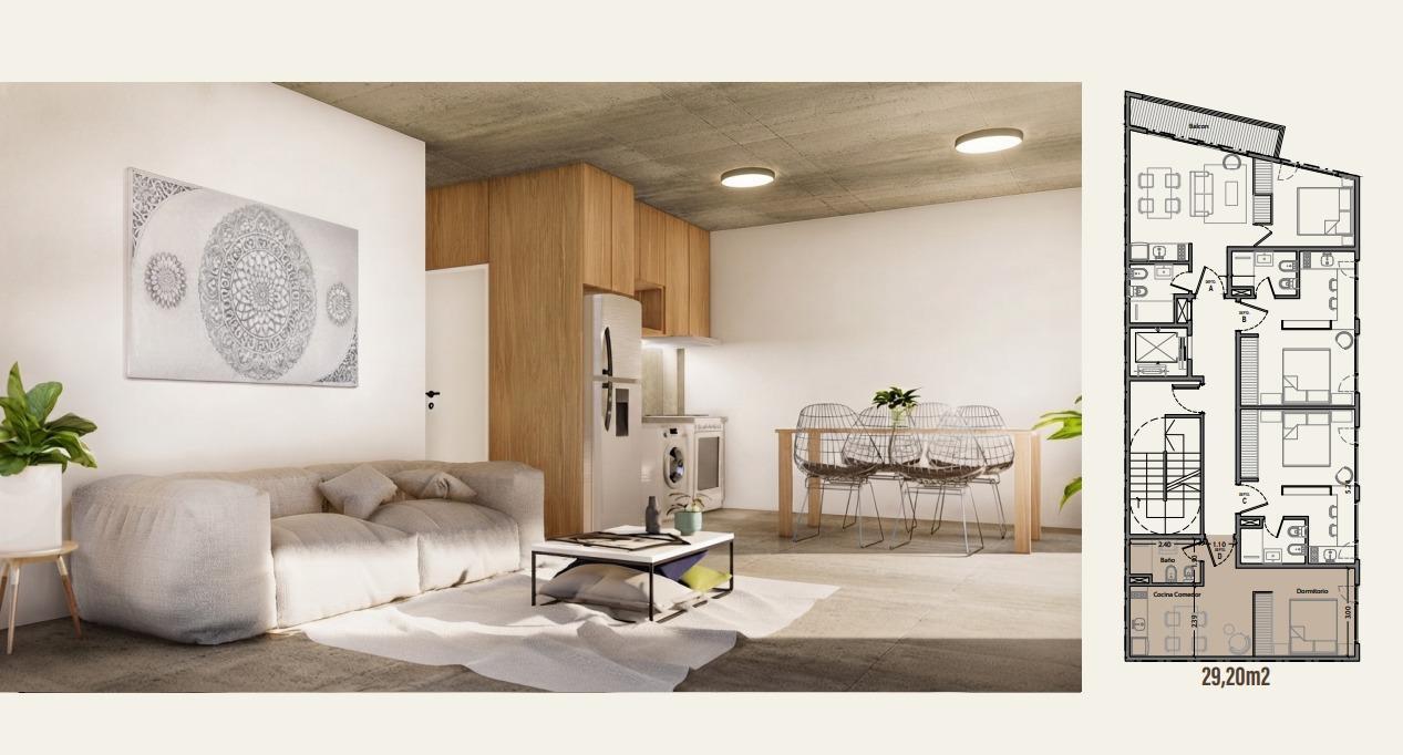Foto de Departamento de Dos Ambientes en Pozo a la venta en Sarandí, imagen 2
