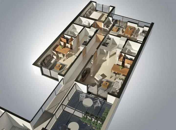 Monoambiente Apto Vivienda y Profesional, a Estrenar. Sum/parrilla y solarium. 2