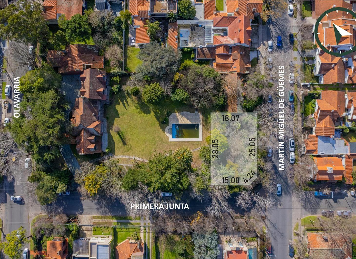 Lote en esquina del excelente barrio Los Troncos.