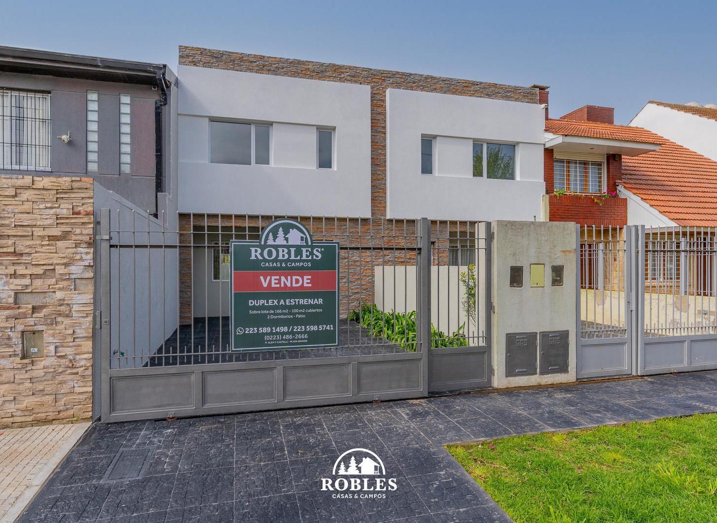 Duplex a estrenar en el barrio Punta Mogotes