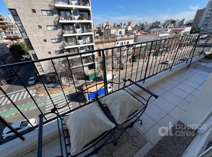 Departamento 3 ambientes amoblado con balcón en Palermo en Alquiler Temporario 1