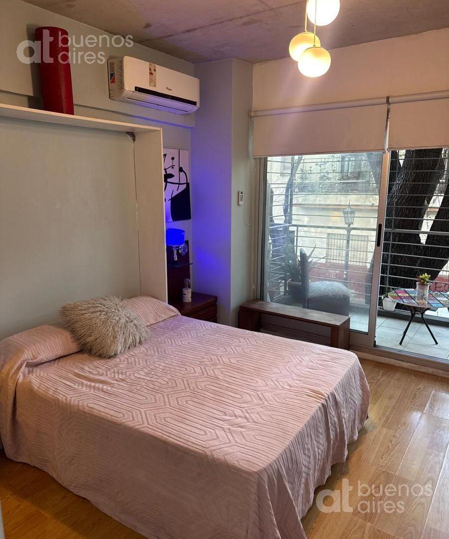 Monoambiente con balcón y amenities en La Boca en alquiler temporario