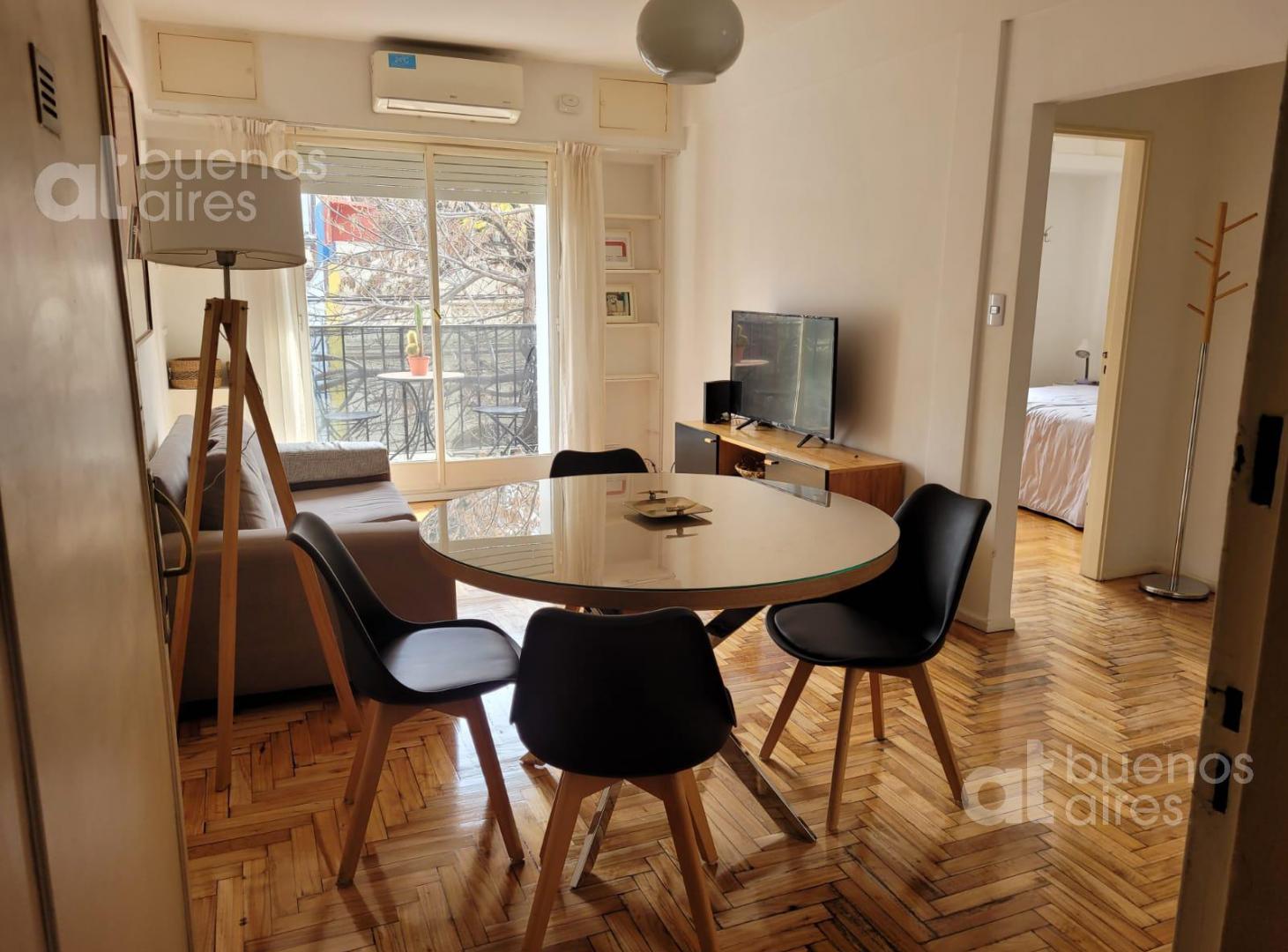 Departamento 2 ambientes con balcon en alquiler temporario en Palermo Soho