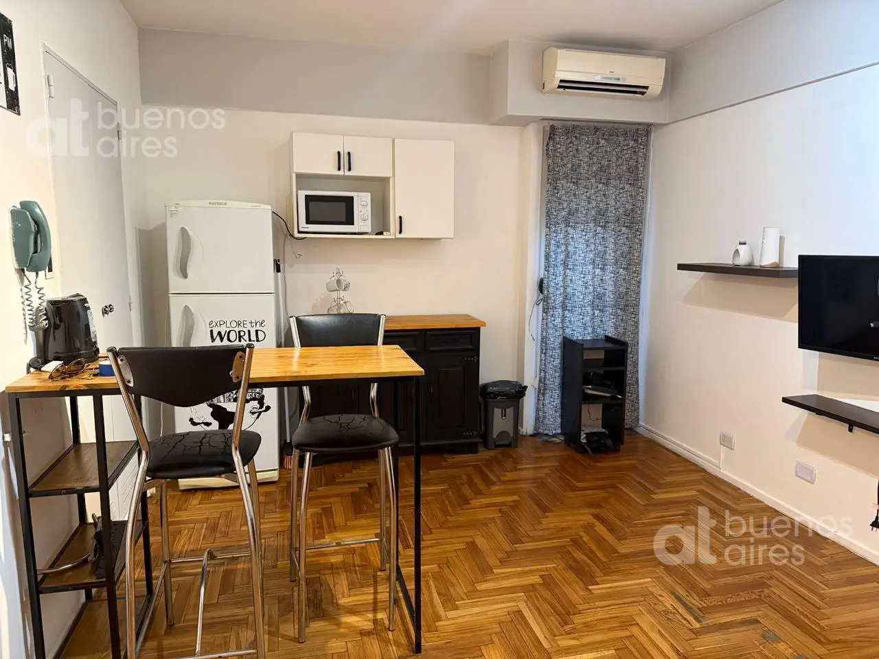 Departamento Monoambiente en Recoleta en Alquiler temporraio. 3