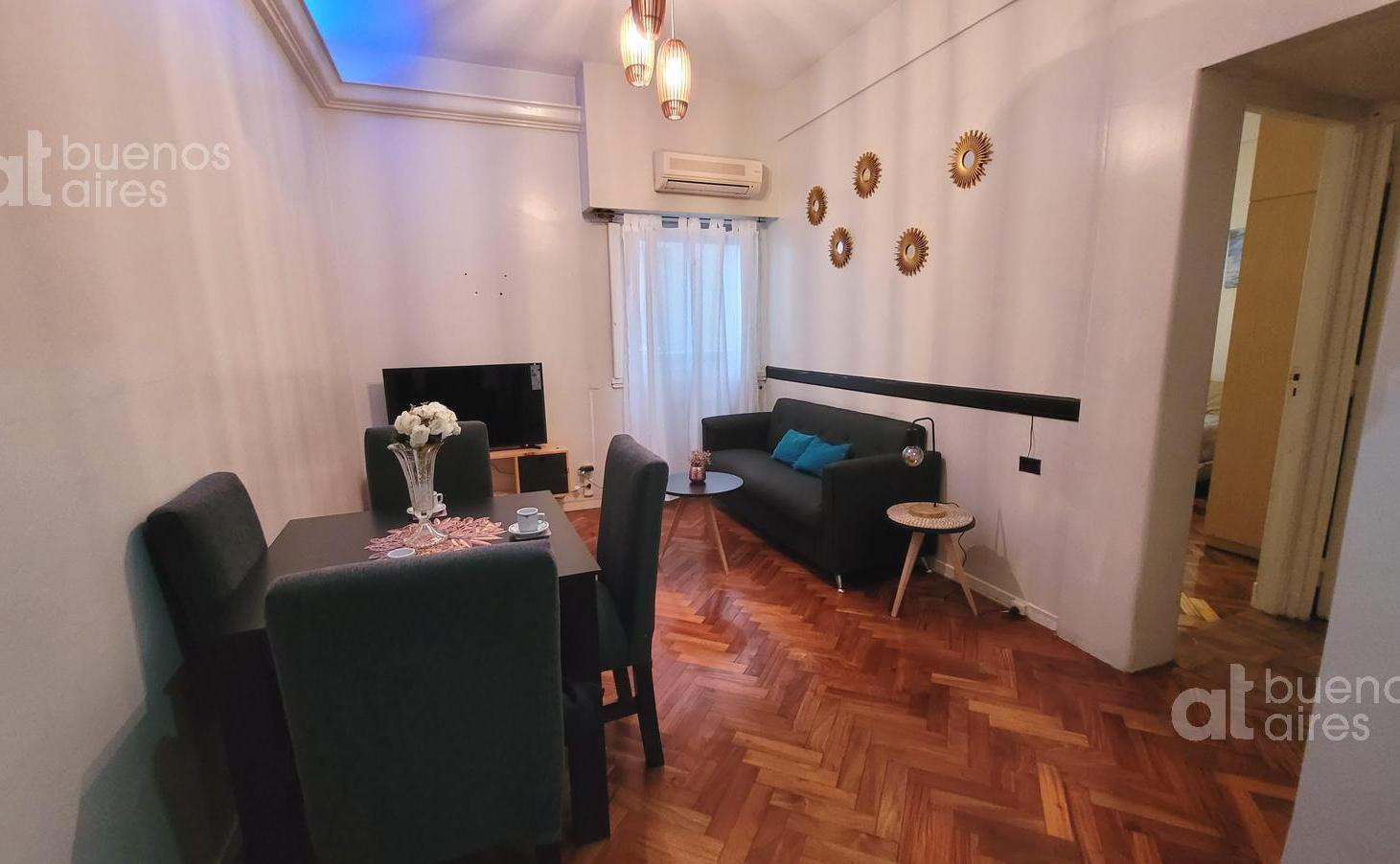Departamento 3 ambientes amoblado en Caballito en Alquiler temporal