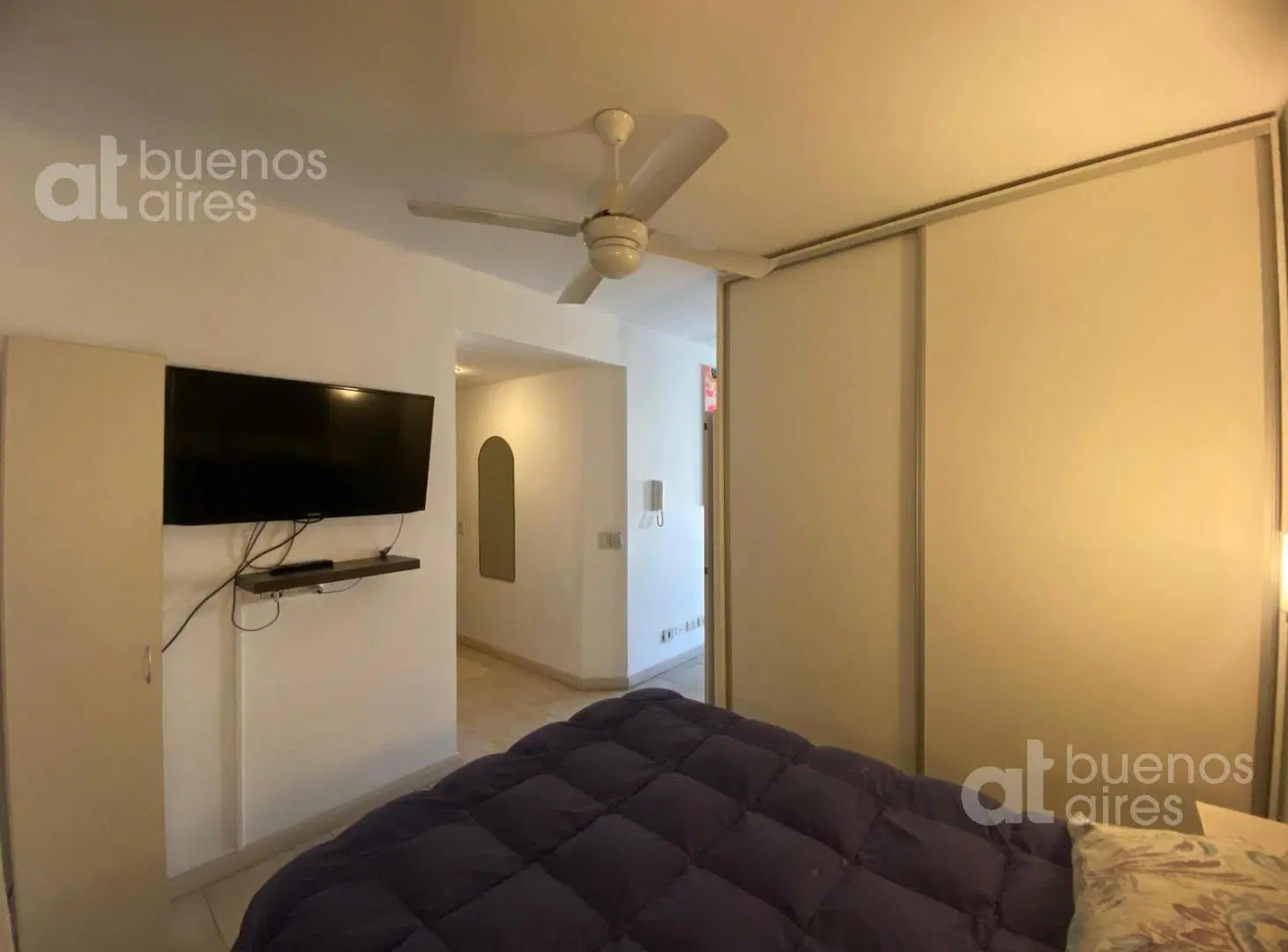Monoambiente en alquiler temporal  con balcón y cochera en Villa Urquiza 5