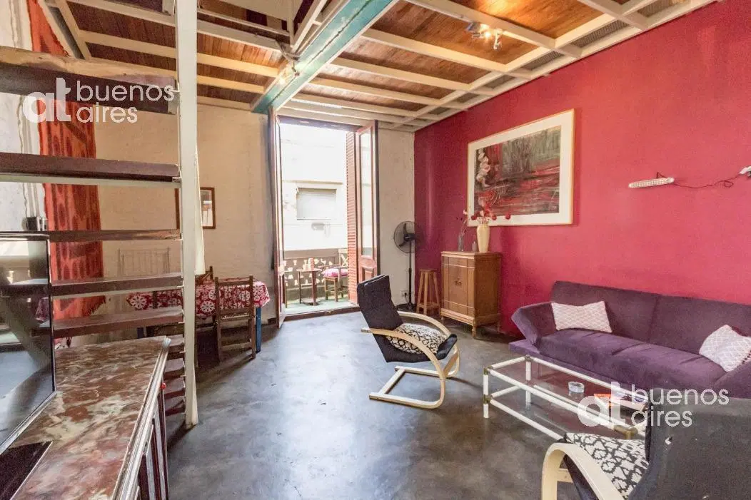 Departamento tipo Loft 2 ambientes con balcón en alquiler temporario en San Telmo 4
