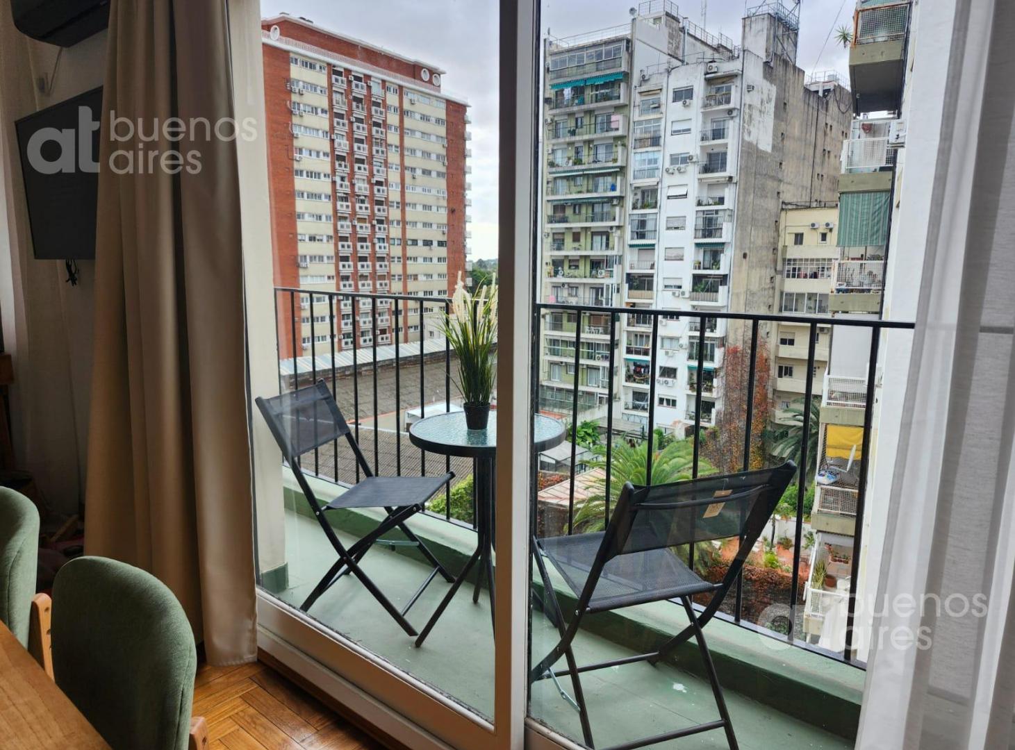 Dos ambientes en Palermo con Balcón Alquiler Temporal