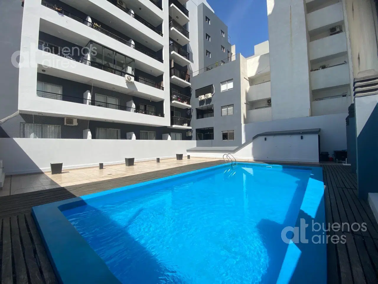 Monoambiente en Alquiler con Balcón y Pileta Palermo 5