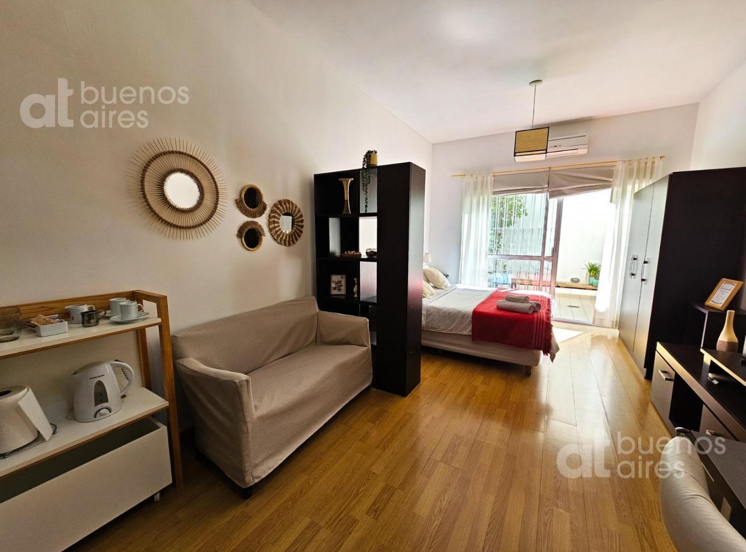 Foto de Monoambiente con patio y amenities en Almagro en alquiler temporario, imagen 3