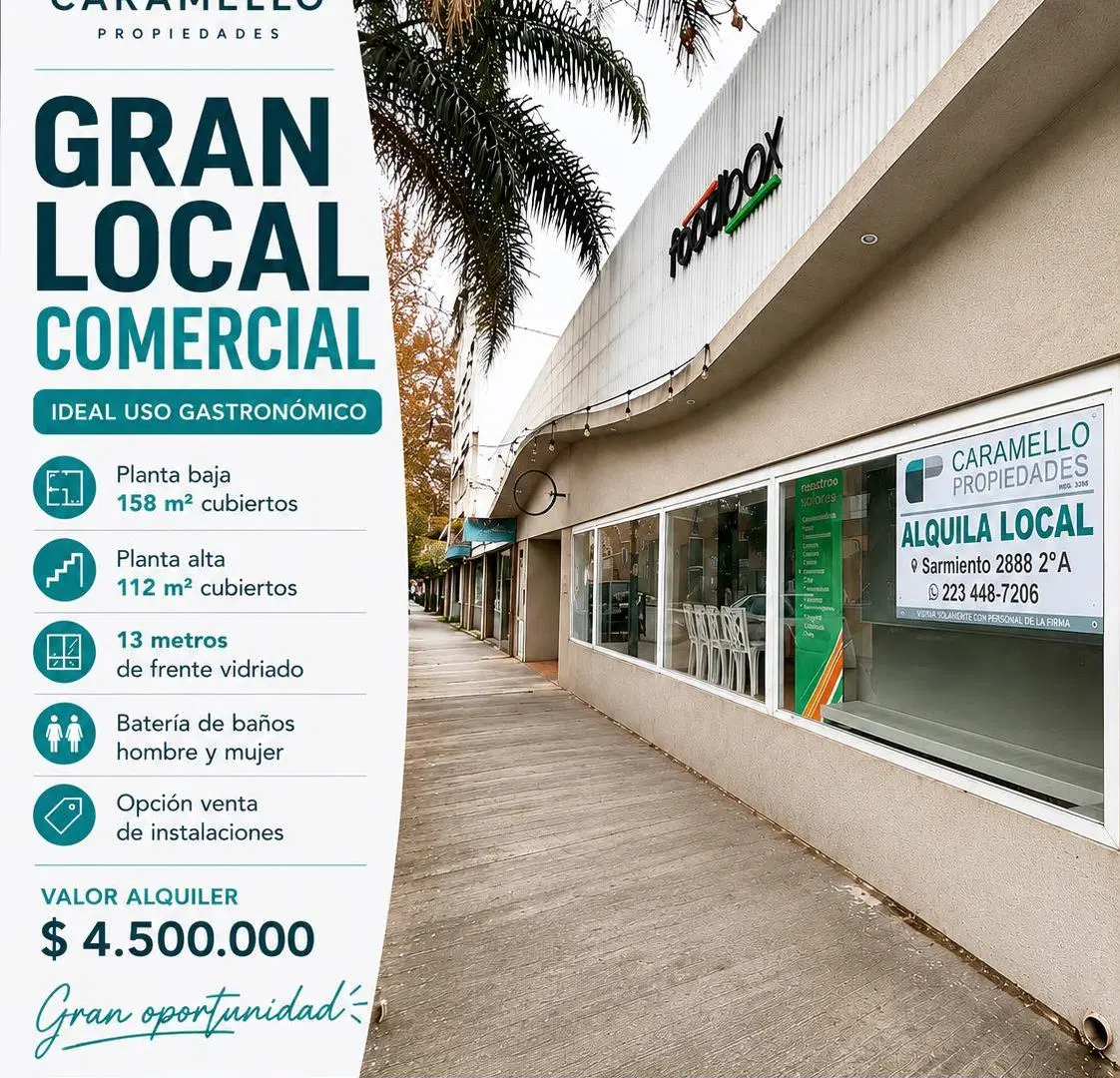 ALQUILER LOCAL COMERCIAL | ZONA GÜEMES | IDEAL GASTRONOMÍA 3