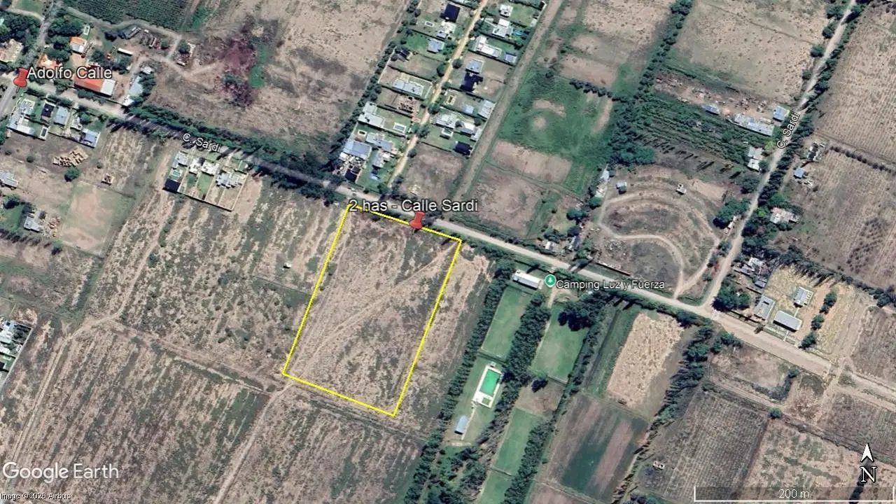 Terreno de 2 has en El Cerrito - Calle Sardi - San Rafael, Mendoza 1