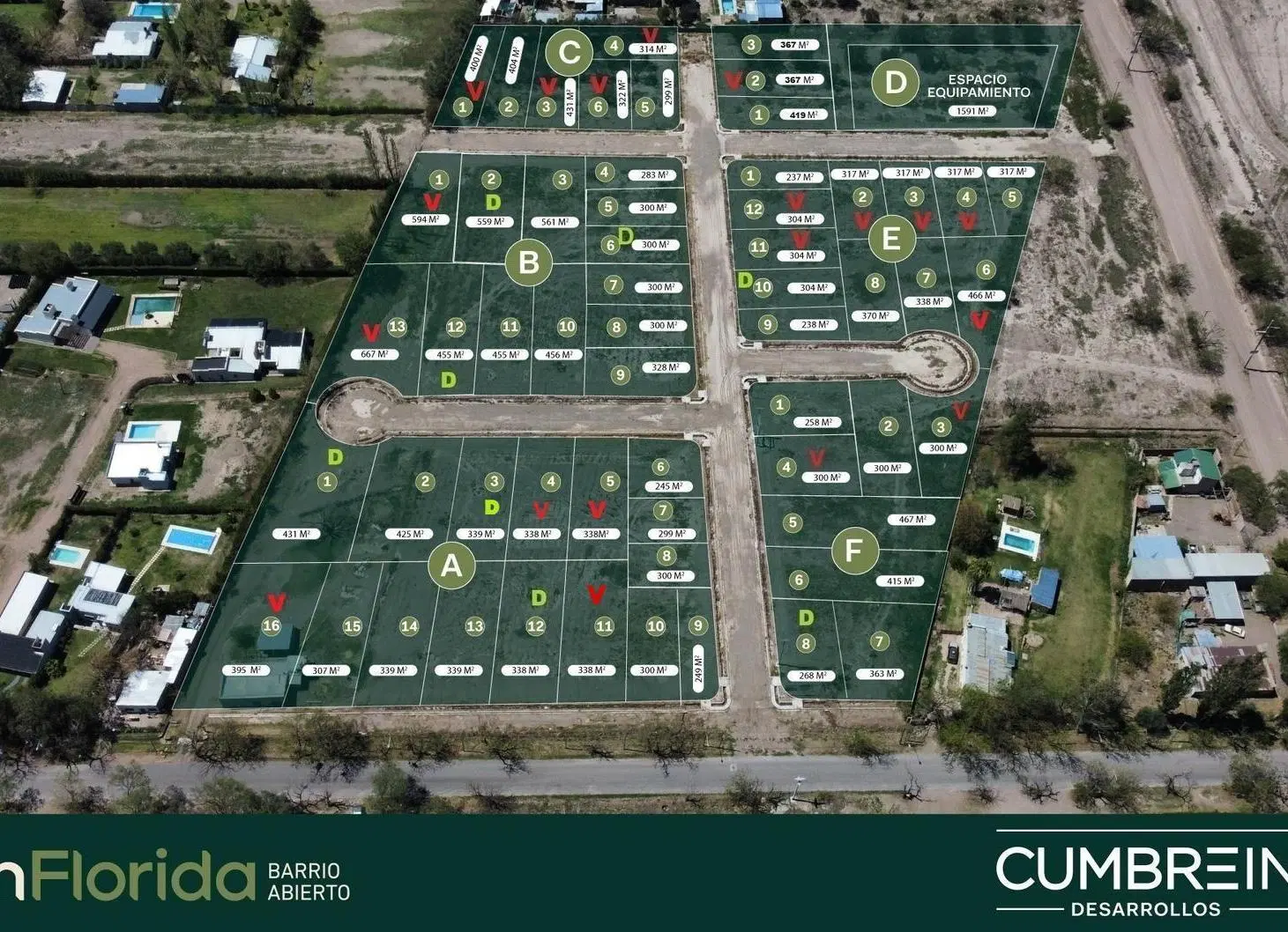 Lotes desde 300 m2 en InFlorida - Barrio Abierto 2