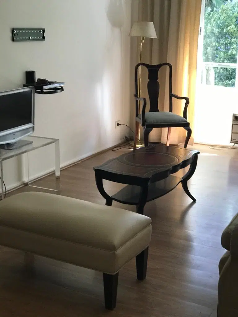 Departamento en alquiler en Recoleta. Living comedor 1 suite Baño Amoblado 4