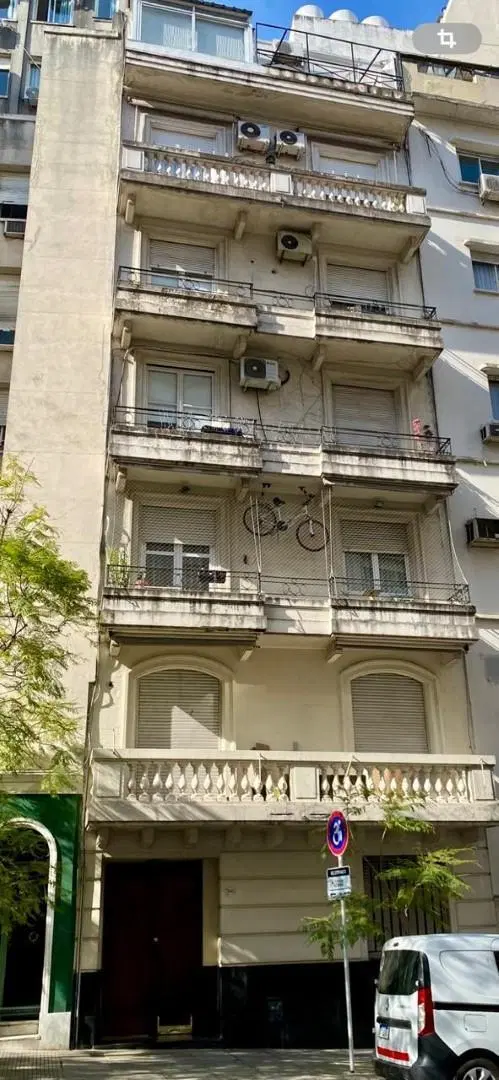 Departamento en alquiler en Recoleta Living comedor 1 dormitorio Balcón terraza Amoblado y equipado 3