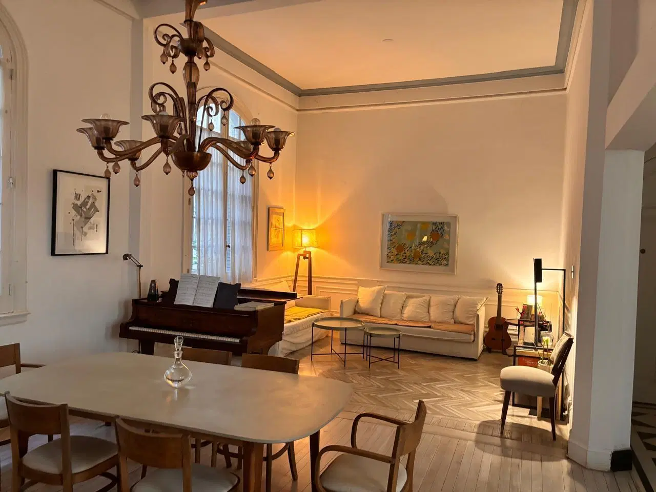 Departamento en alquiler Palacio Los Patos - Palermo Living comedor Escritorio 2 dormitorios 2 baños 2