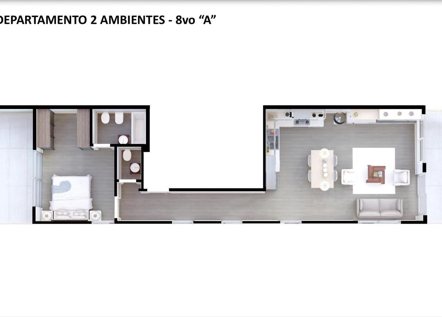 Venta Departamento 2 ambientes Caballito