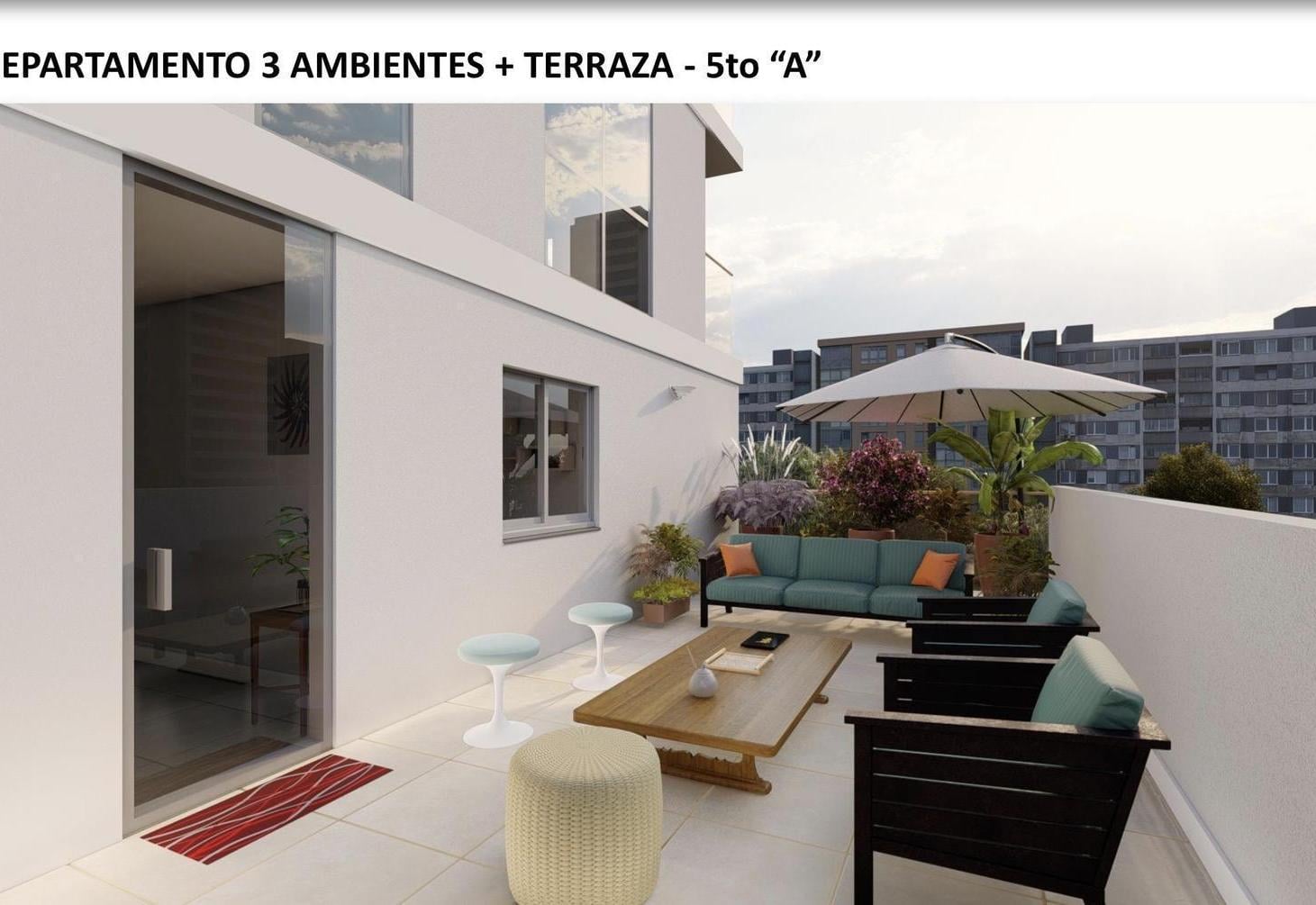 Venta Departamento 3 ambientes Caballito con balcón terraza