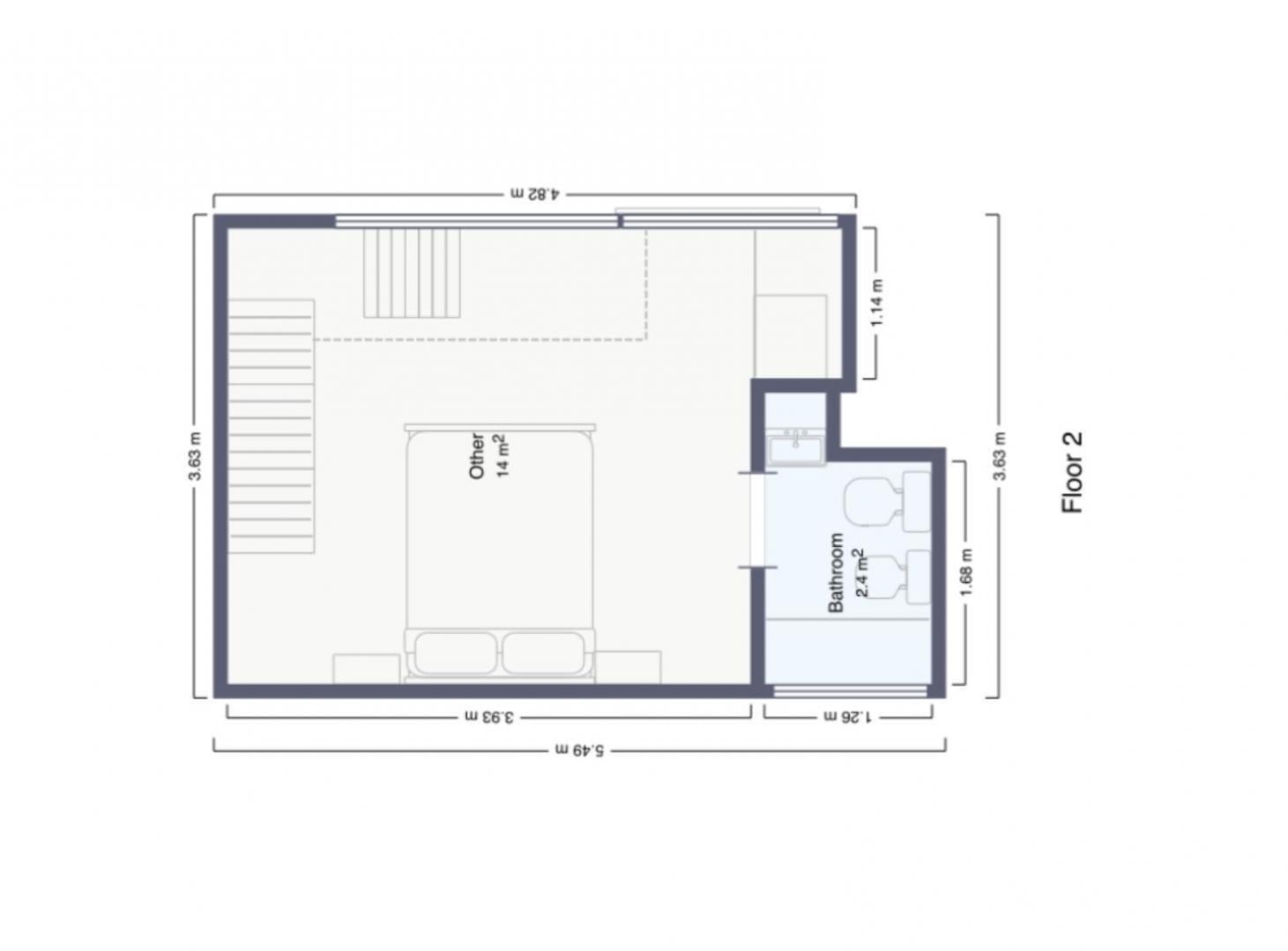 Venta Estudio 2 ambientes Villa Crespo