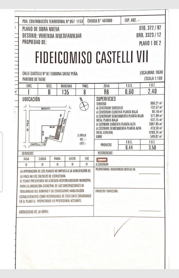 Foto de Terreno/lote a la venta con los planos aprobados en Ciudad De Tigre, imagen 1