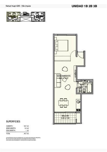 Foto de Departamento monoambiente a estrenar en Villa Urquiza, imagen 4