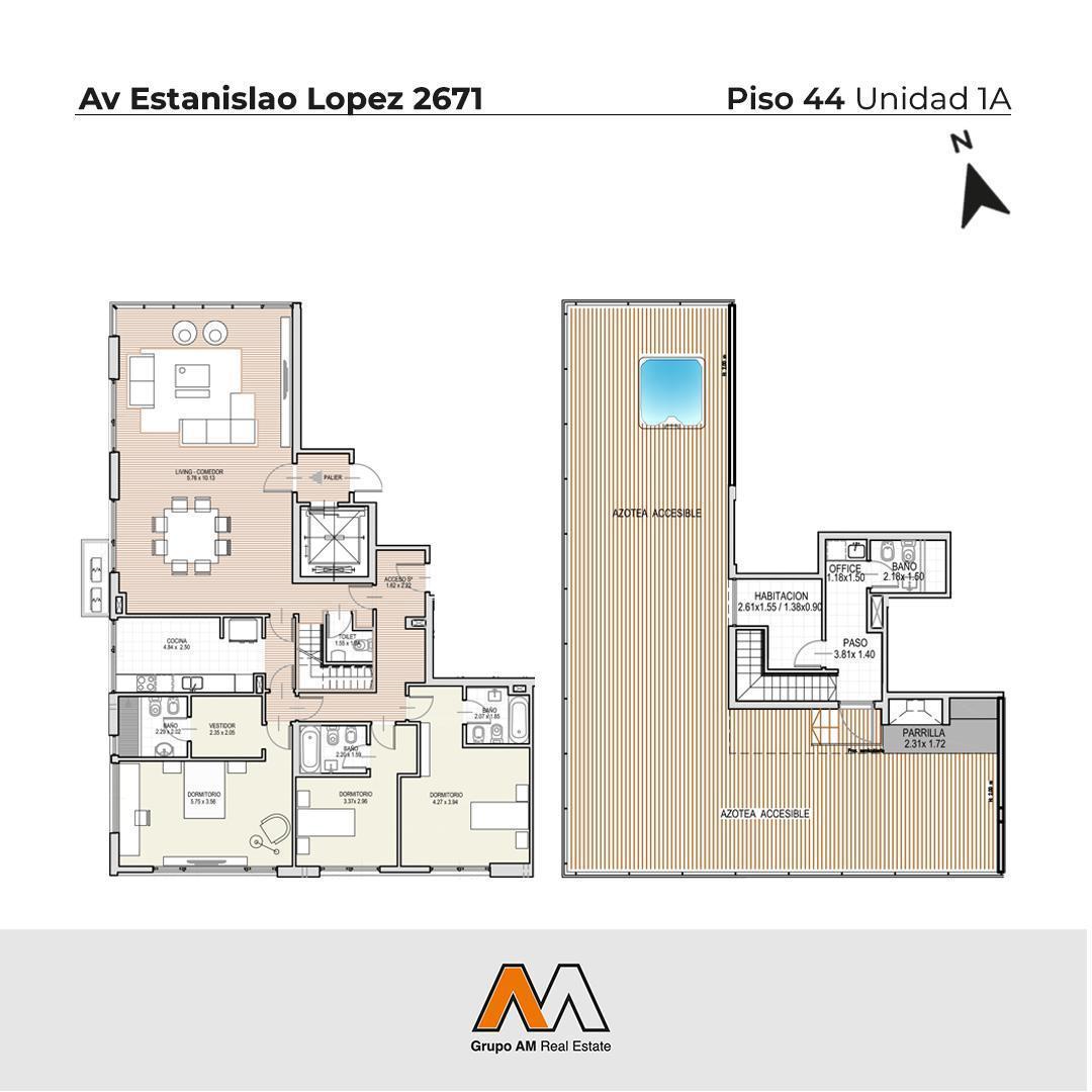 PENTHOUSE PREMIUM DE TRES DORMITORIOS EN SUITE VENTA TERRAZA EXCLUSIVA MAUI