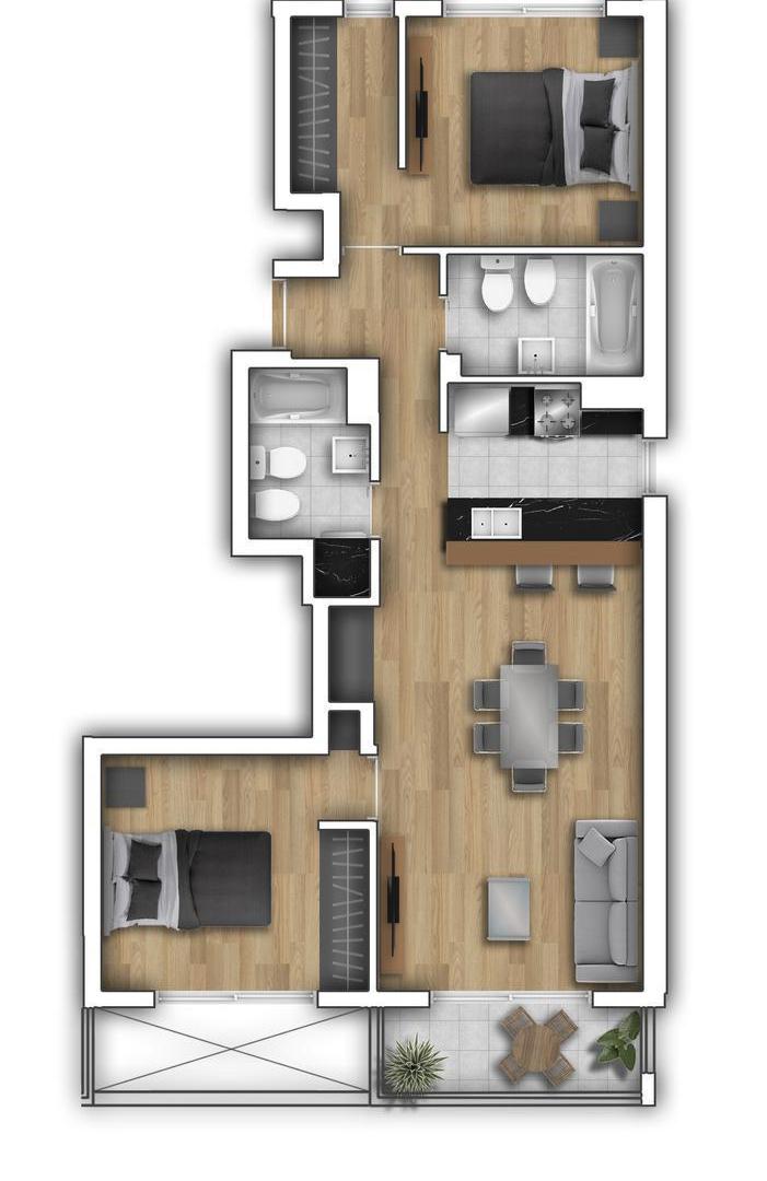 Venta Departamento a estrenar. 9 de Julio y Paraguay