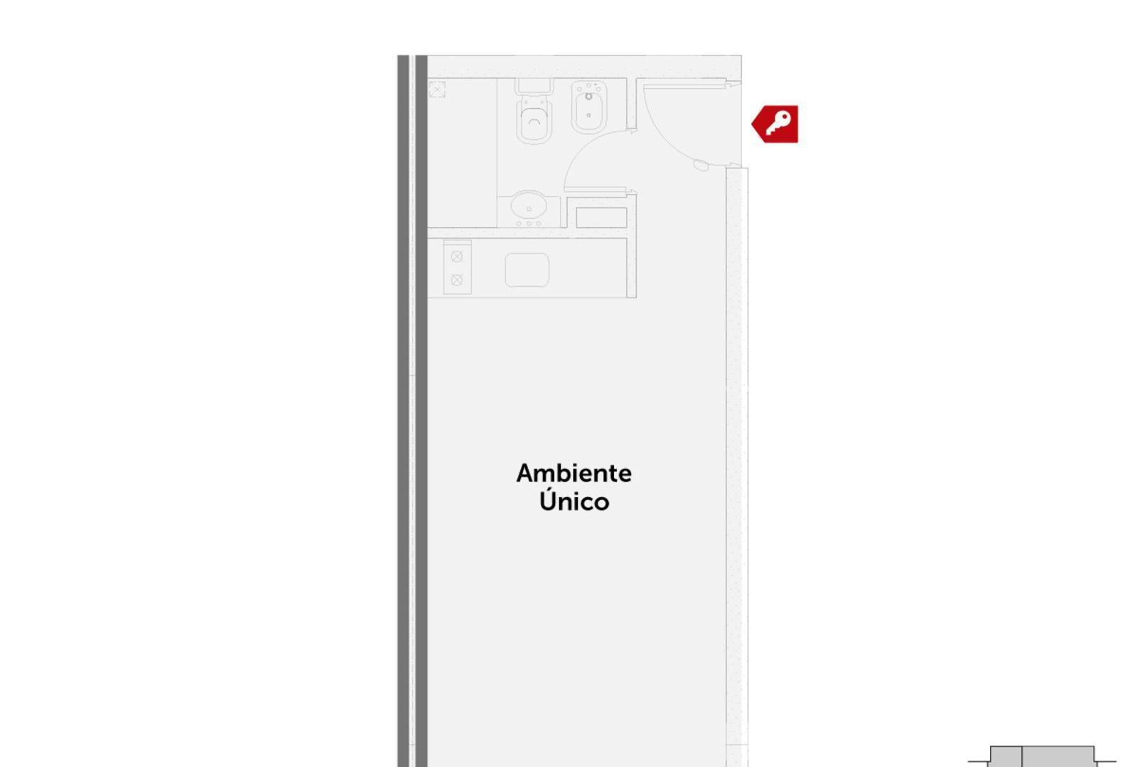 Monoambiente amplio, entrega en Agosto de 2026. Cocheras disponibles.