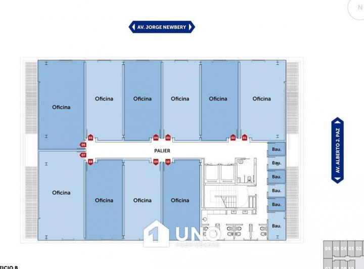 Oficina comercial amplia en Fisherton Plaza con amenities y entrega para diciembre de 2027.