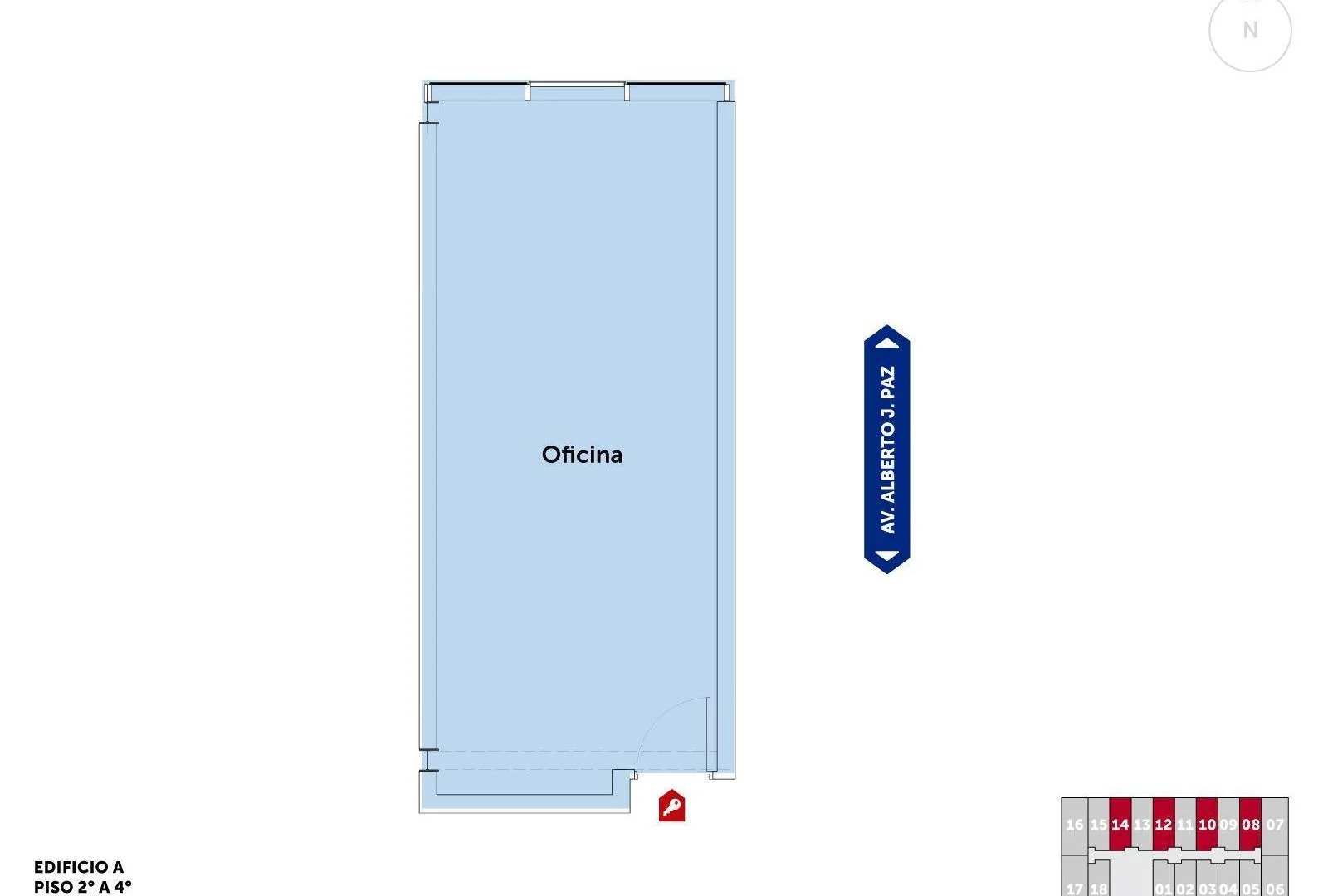 Oficina en Fisherton Plaza con salón exclusivo y amenities, entrega en diciembre de 2027.