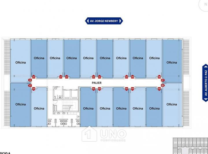 Oficina comercial en Fisherton Plaza con salón exclusivo y entrega en diciembre de 2027.