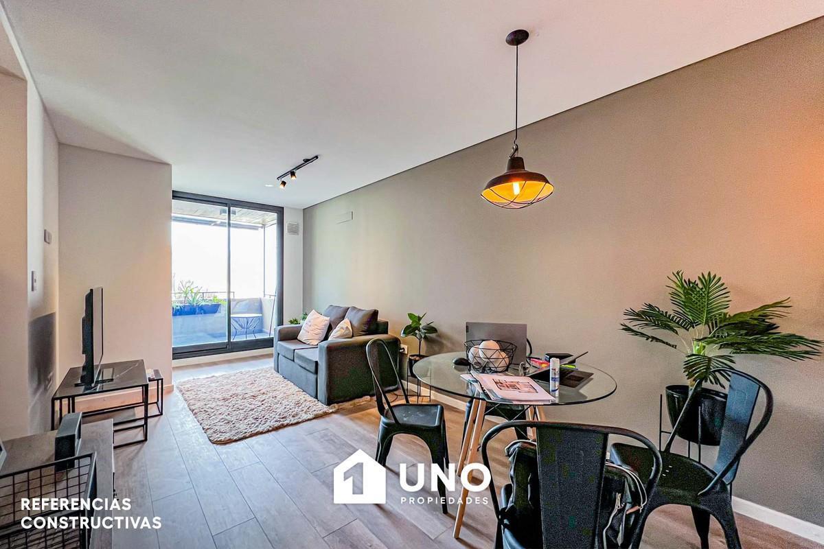 Departamento externo de un dormitorio con balcón y amenities en Balcarce y San Juan. Entrega 2028. P