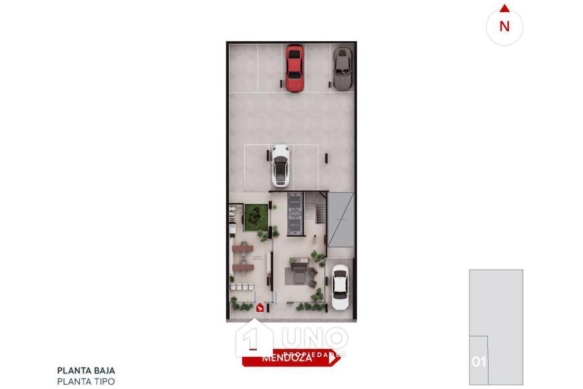 Foto de Departamento de 2 dormitorios con amplio balcón terraza y amenities, imagen 1