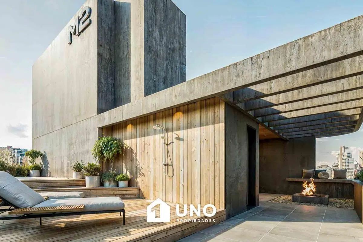 Departamento de 1 dormitorio con balcón terraza. 1