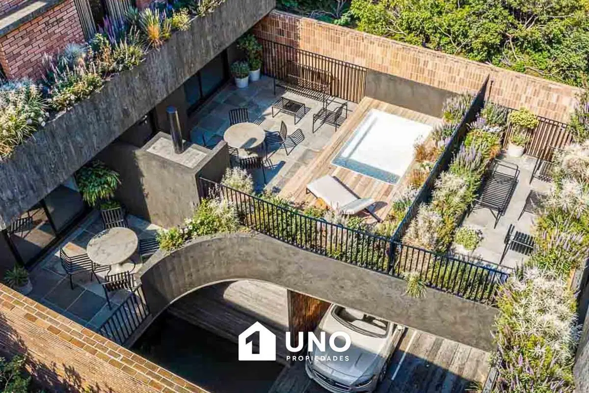 Departamento de 1 dormitorio con balcón terraza. 2