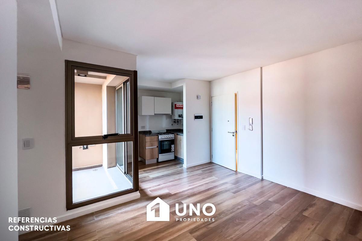 Foto de Departamento de 1 dormitorio con balcón y amenities en azotea. Entrega, imagen 1