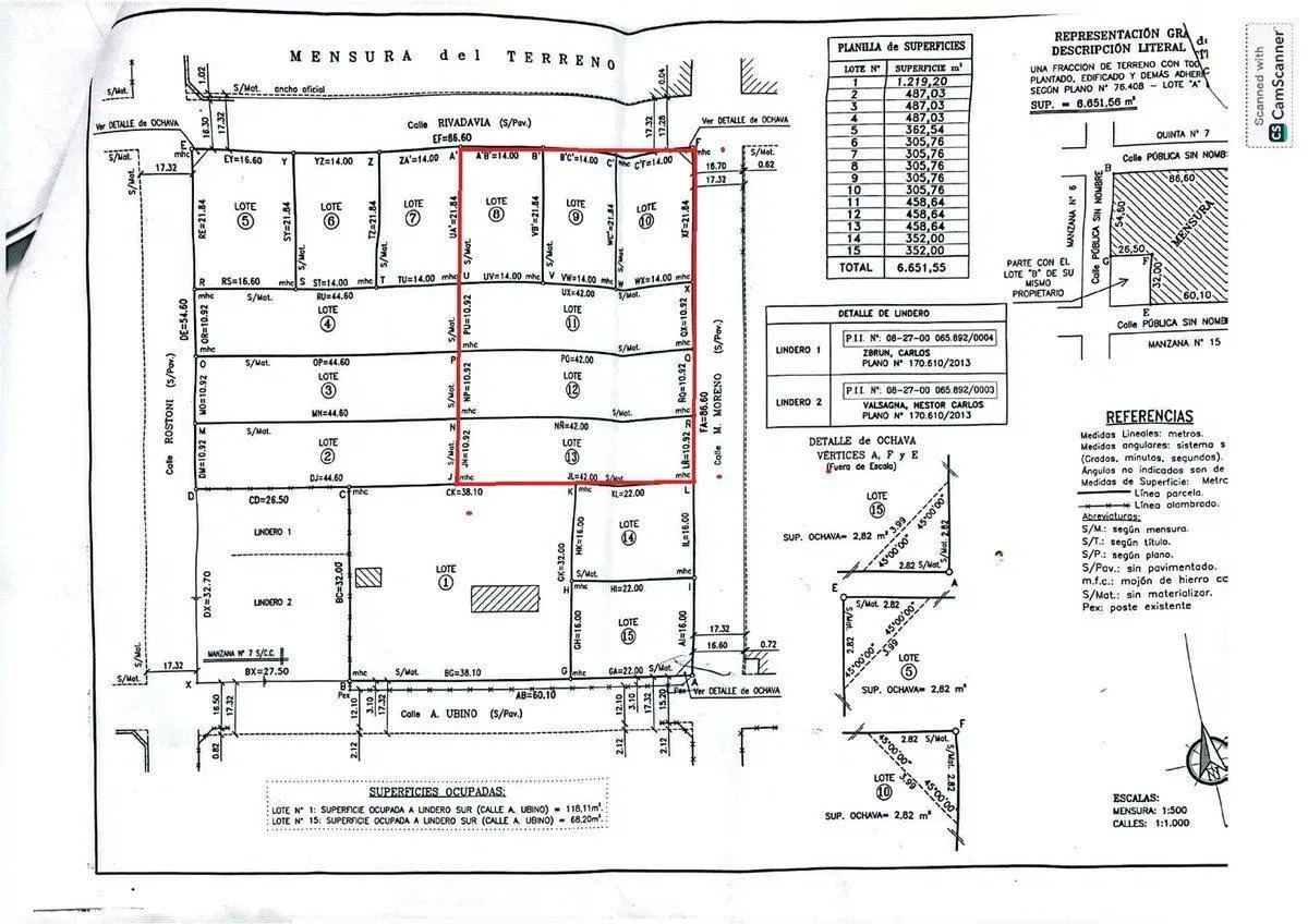 VENTA/FRACCIÓN DE TERRENO/LOTES  MENSURADOS 2