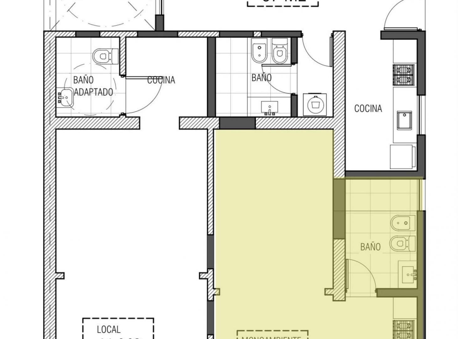 Foto de VENTA/MONOAMBIENTE/A ESTRENAR/FINANCIACIÓN/POZO, imagen 4