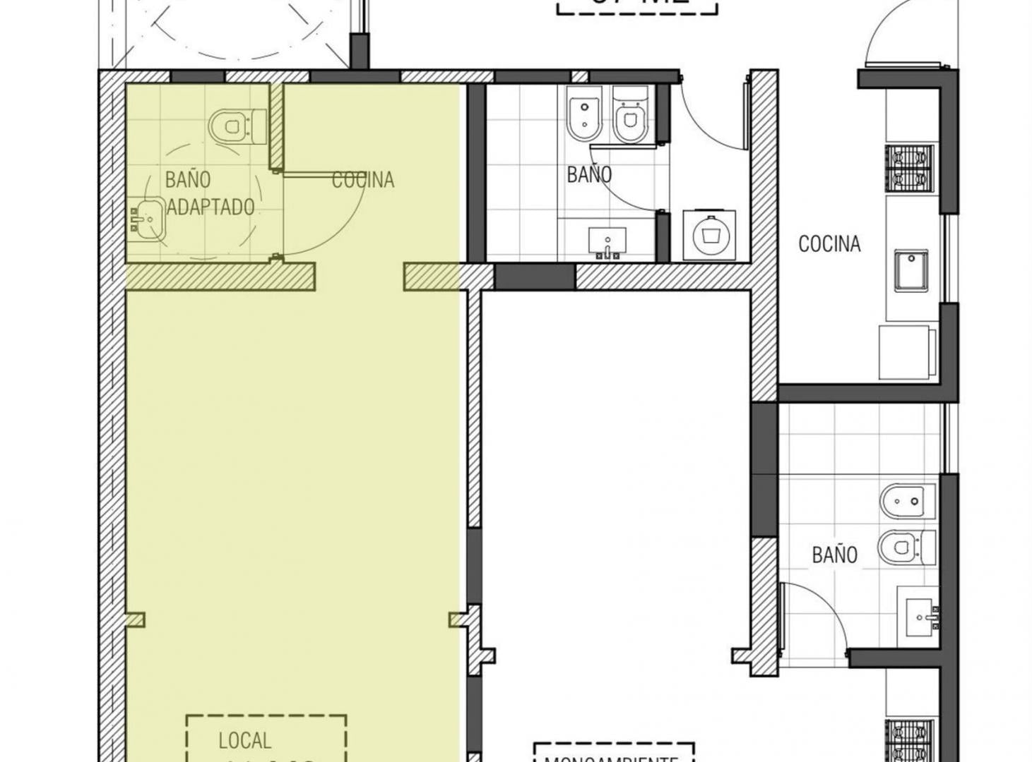 Foto de VENTA/LOCAL COMERCIAL/A ESTRENAR/POZO/FINANCIACIÓN, imagen 3