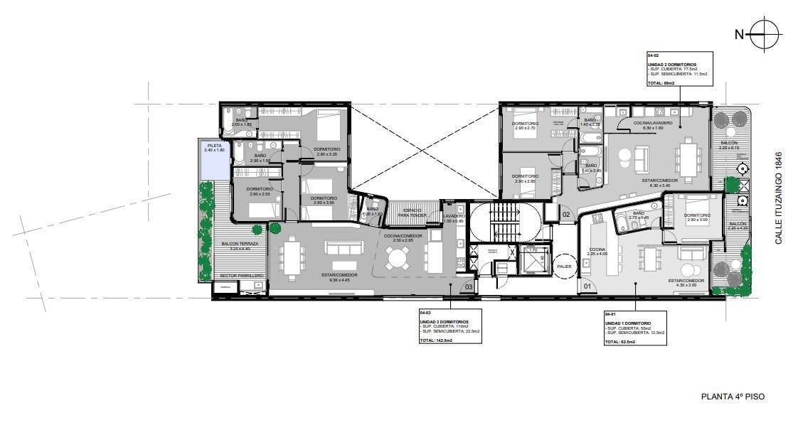 Ituzaingo 1800 - Departamento de 4 dormitorios en venta con cochera - Rosario  Abasto