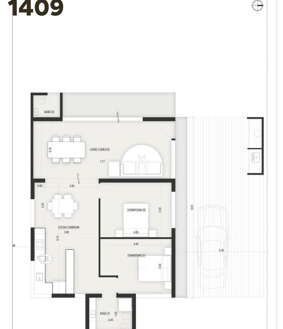 Funes Town, San Sebastián 1400- Casa en venta de 2 dormitorios