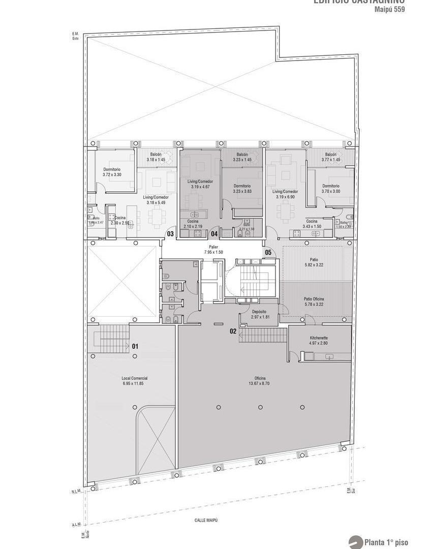 Maipú 500 - Departamento de un dormitorio en venta - Rosario Martin