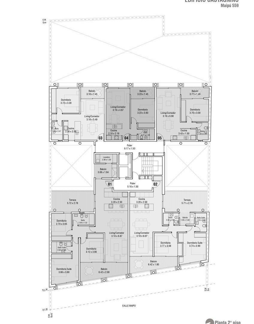 Maipú 500 - Departamento de dos dormitorios en venta - Rosario Martin