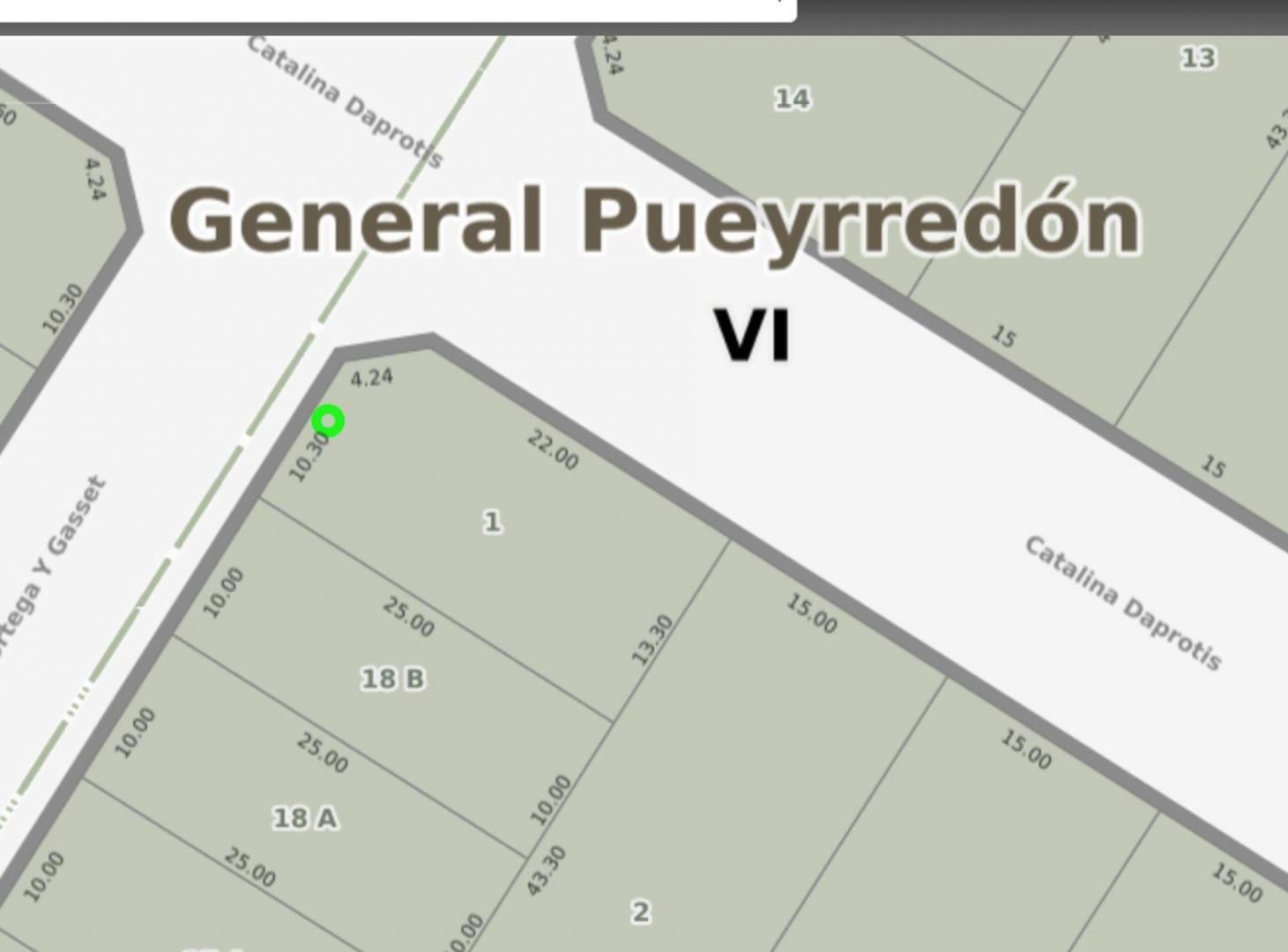 Foto de VENTA LOTE DE 328 M EN ORTEGA Y GASSET Y DAPROTIS, imagen 3